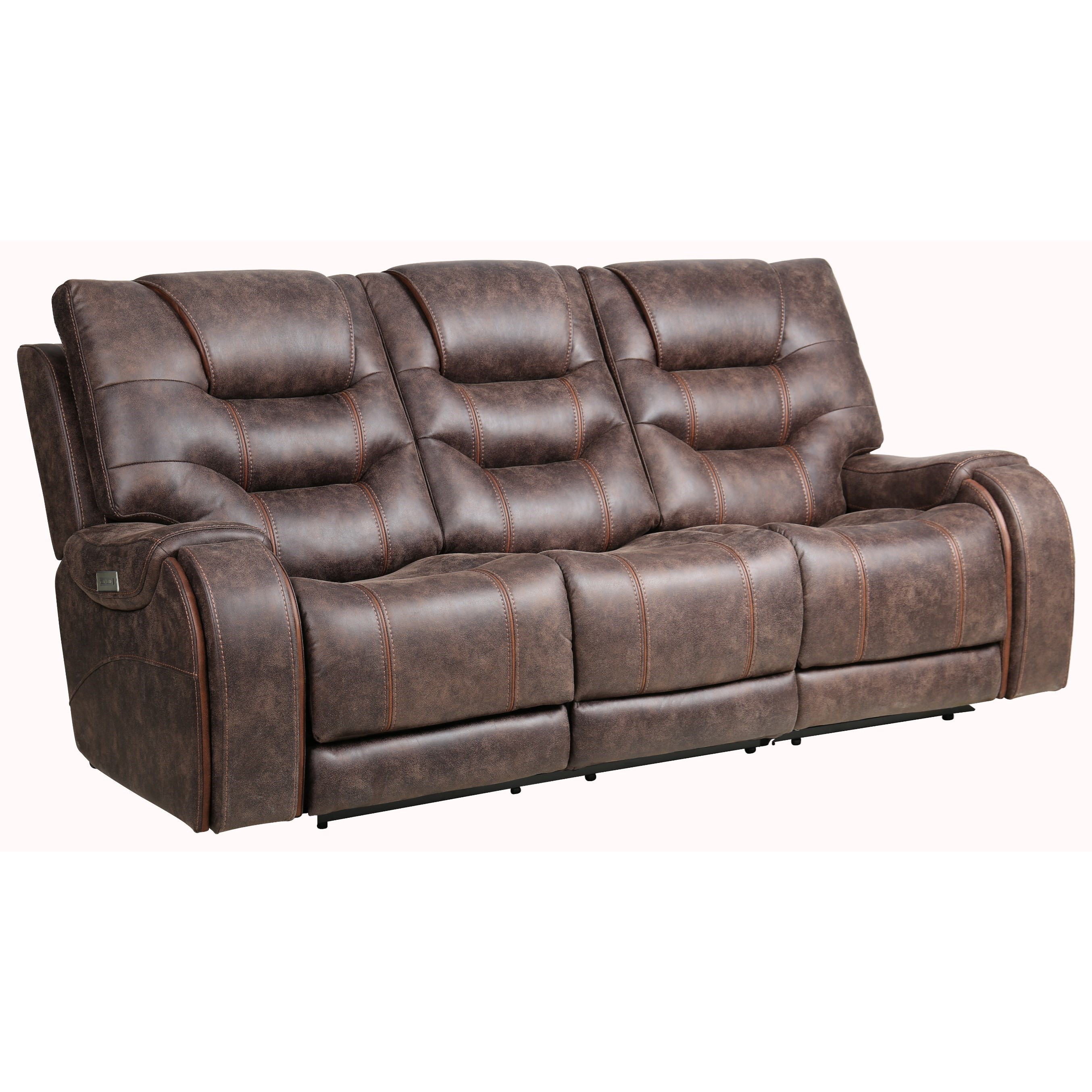 Moto Motion Warehouse M 10715824 2Piece Power Reclining Lay Flat Sofa